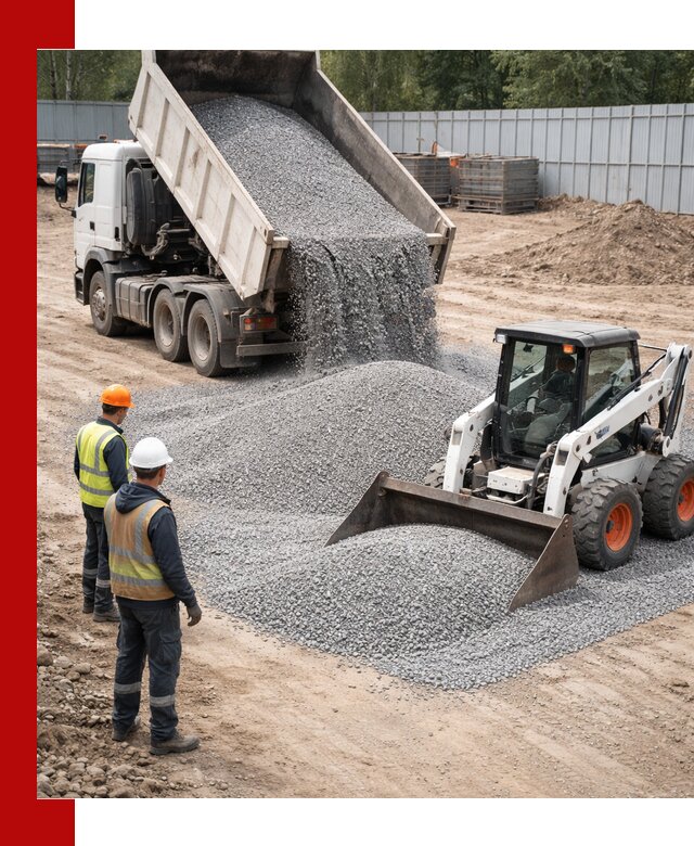 Доставка и продажа гранитного щебня фракции 0-5 в бору