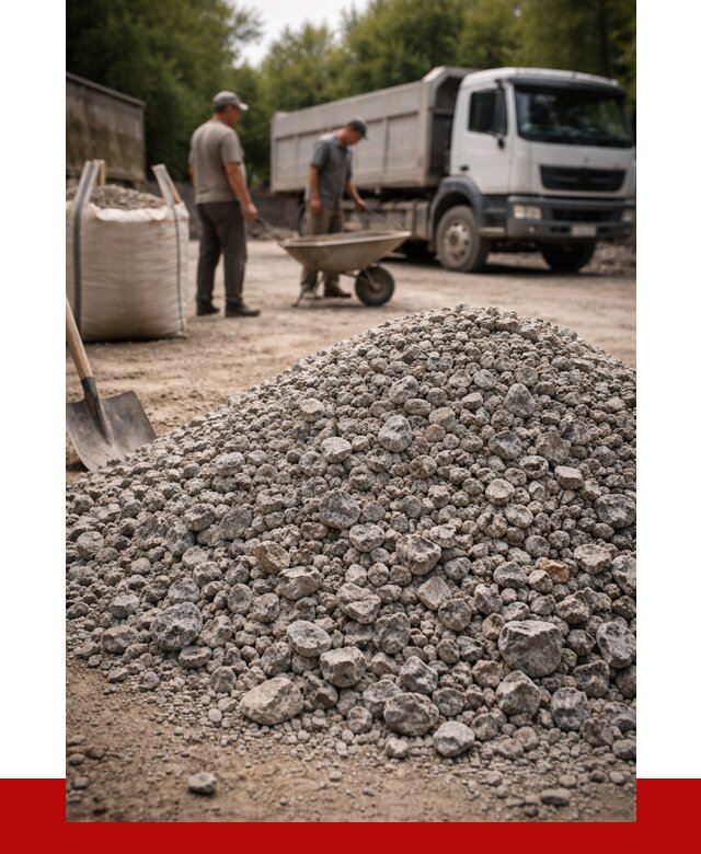 Гранитный щебень фракция 20-40 в бору от 3325 руб. ПРОНЕРУДБор