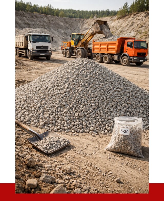 Доломитовый щебень фр. 5-20 в бору от 4364 р. | ПРОНЕРУДБор