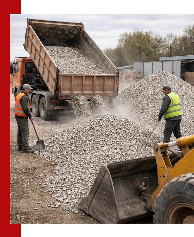 Доломитовый щебень фракции 5-20 с доставкой в бору