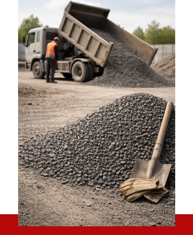 Шлаковый щебень фракция 5-20 в бору от 1870 р. ПРОНЕРУДБор