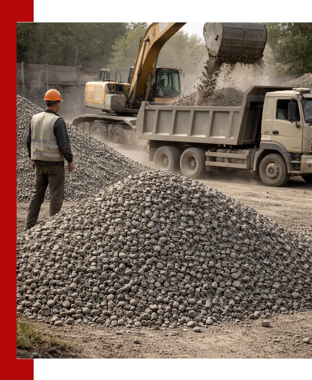 Шлаковый щебень фракция 5-20 с доставкой в бору