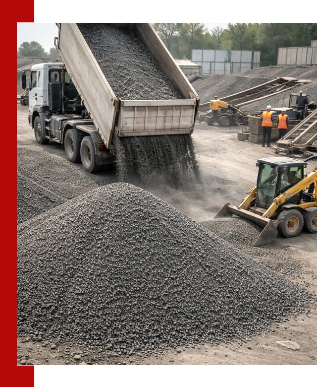 Вторичный щебень фракция 0–5 с доставкой в бору