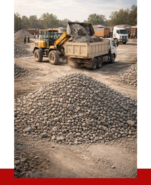 Вторичный щебень фракция 40-70 в бору от 1808 р, ПРОНЕРУДБор