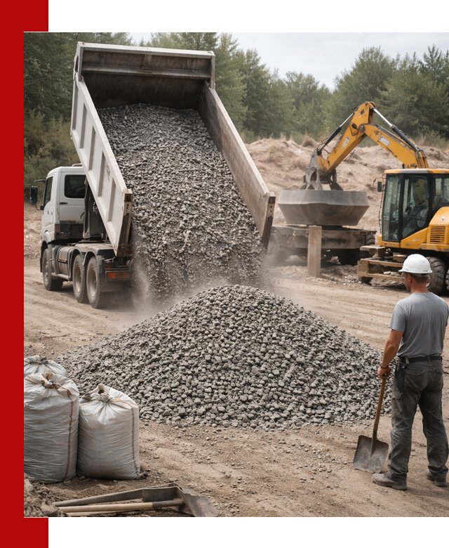 Доставка и продажа бетонного щебня в бору