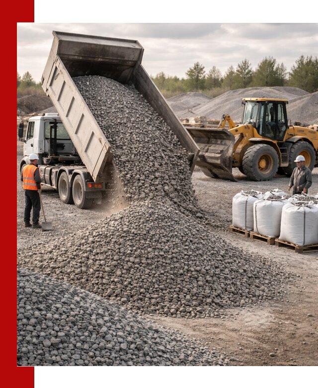 Бетонный щебень фракция 5–20 с доставкой в бору