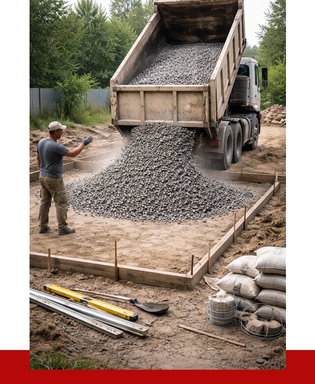 Купить щебень для фундамента в бору от 4676 р. | ПРОНЕРУДБор