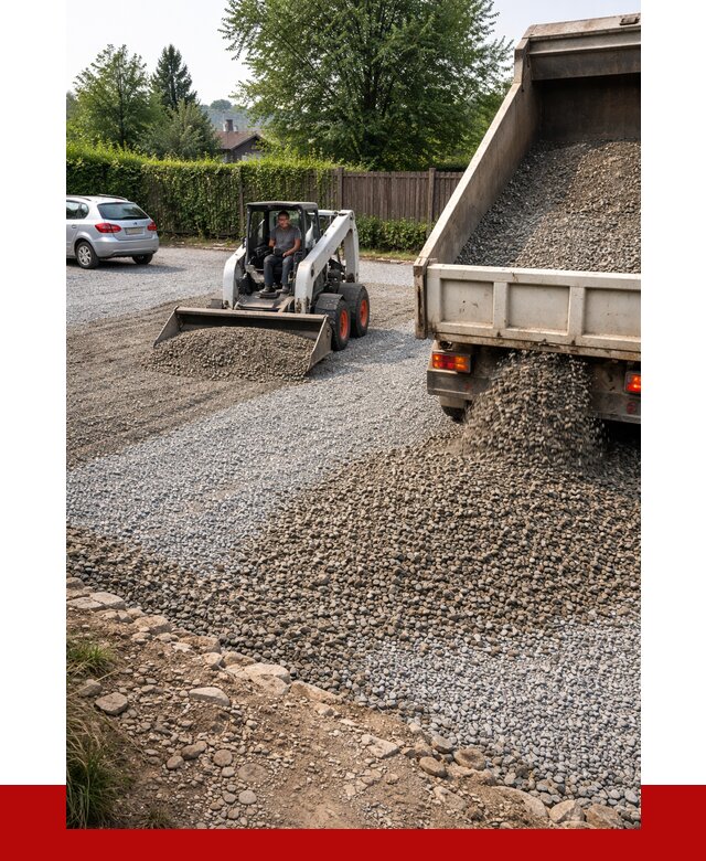 Щебень для парковки в бору с доставкой от 1247 р.| ПРОНЕРУДБор
