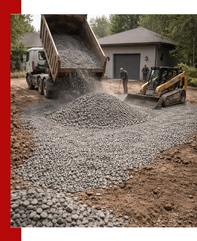 Щебень для парковки в бору: доставка и укладка качественного материала