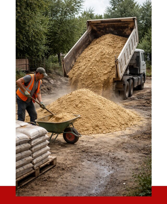 Купить песок с доставкой в бору от 1870 р. | ПРОНЕРУДБор