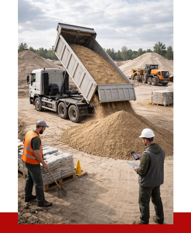 Карьерный песок с доставкой в бору от 3740 р. ПРОНЕРУДБор