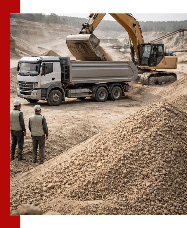 Карьерный крупнозернистый песок с доставкой в бору