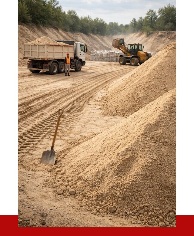 Карьерный песок мелкозернистый в бору от 9351 р. | ПРОНЕРУДБор