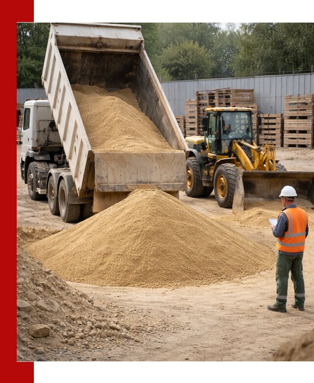 Доставка карьерного мелкозернистого песка в бору