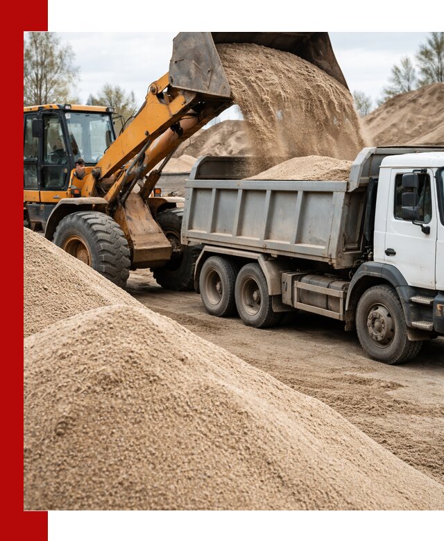 Доставка сеяного песка в бору оптом и в розницу