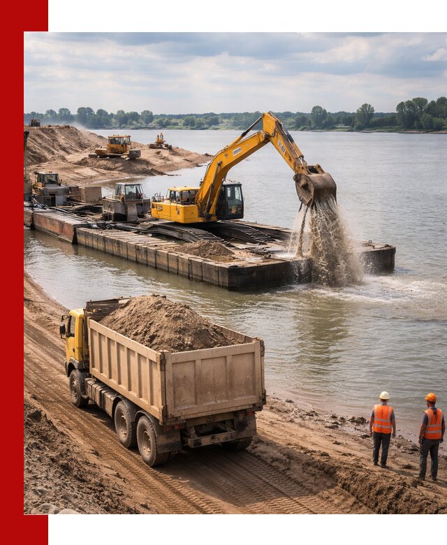 Намывной песок с доставкой в бору оптом и в розницу