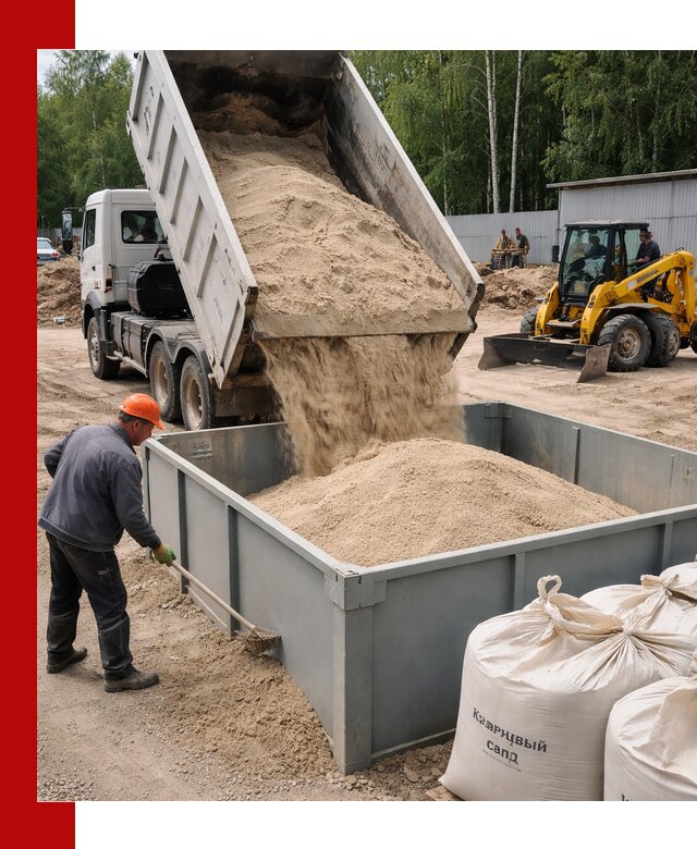 Кварцевый песок для фильтра в бору — доставка и качество