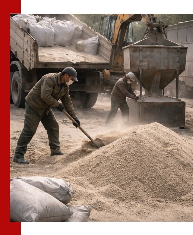 Кварцевый песок для пескоструя в бору — доставка и качество