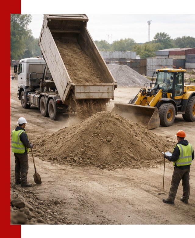 Доставка и продажа пескогрунта оптом и в розницу в бору