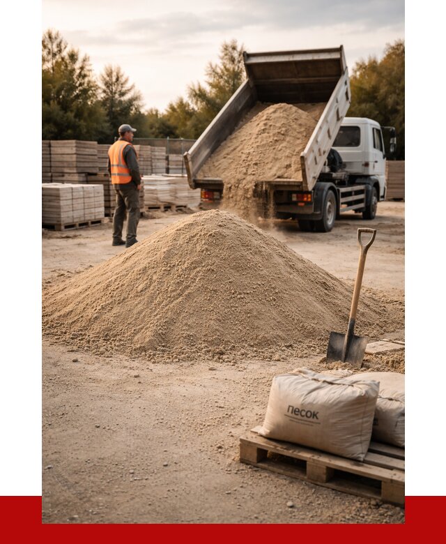 Купить сухой песок в бору с доставкой от 2494 р. | ПРОНЕРУДБор