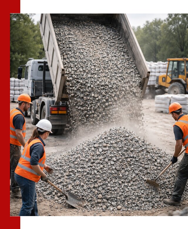 Доставка гравия и камня в бору оптом и в розницу
