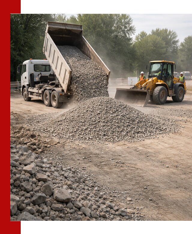 Гравий фракция 5–20 доставка в бору оптом и в розницу