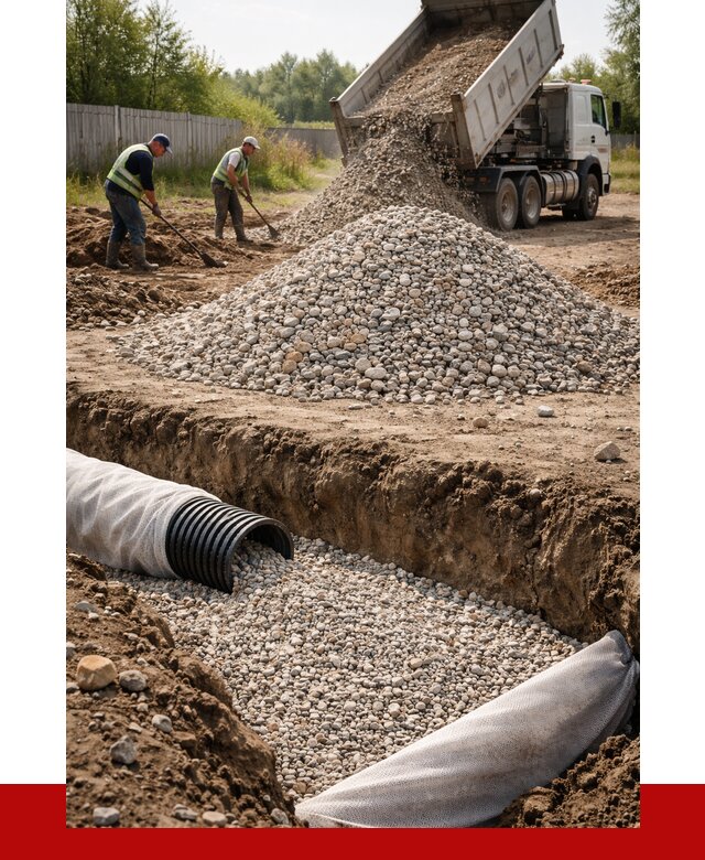 Гравий для дренажа в бору от 2286 р., доставка ПРОНЕРУДБор