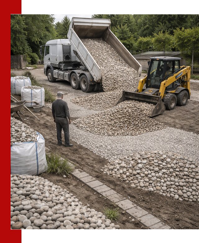 Доставка морской гальки оптом и в розницу в бору