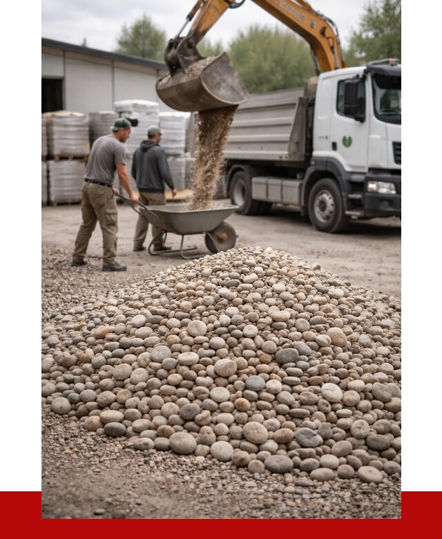 Галька декоративная в бору от 3325 р. за куб | ПРОНЕРУДБор
