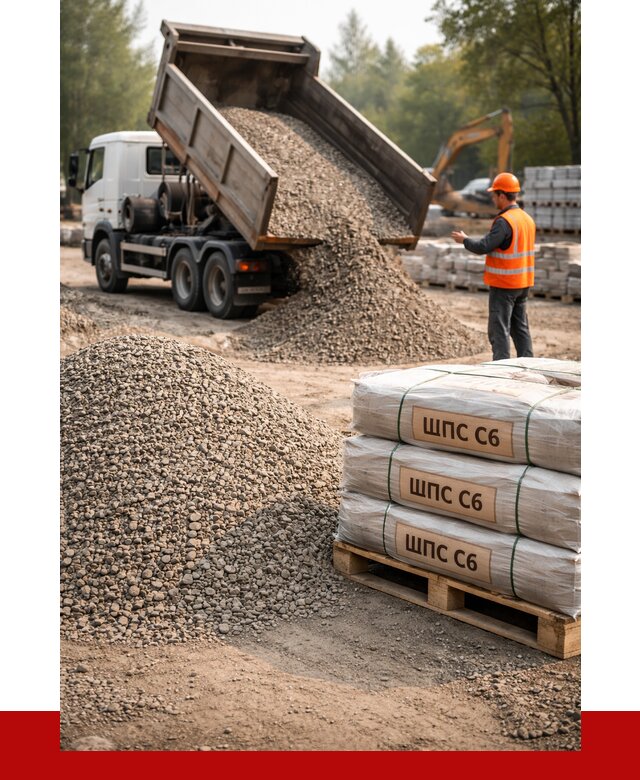 ЩПС С6 в бору с доставкой от 2286 р. за куб | ПРОНЕРУДБор