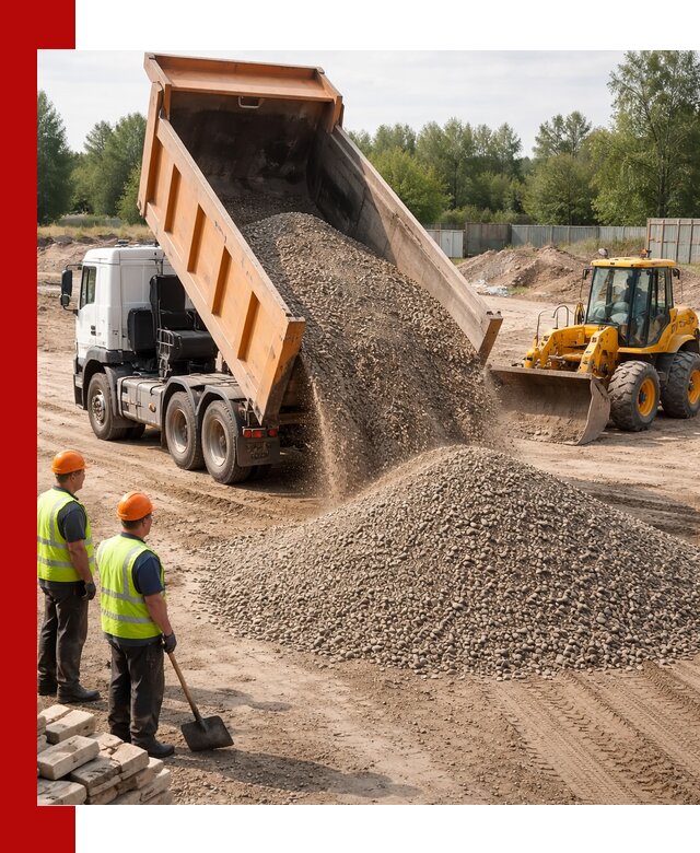 Доставка щебёночно-песчаной смеси ЩПС С7 в бору