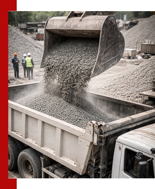 Отсев и крошка для строительства и дорожных работ в бору