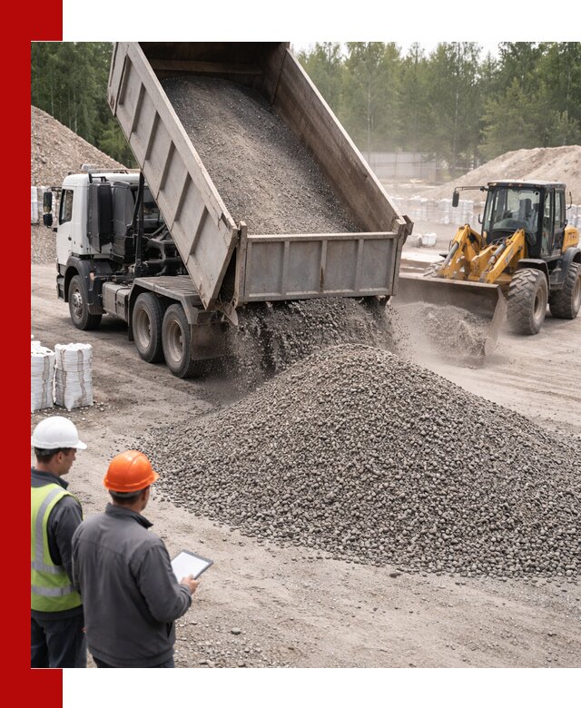 Доставка и продажа гранитного отсева 0-10 в бору