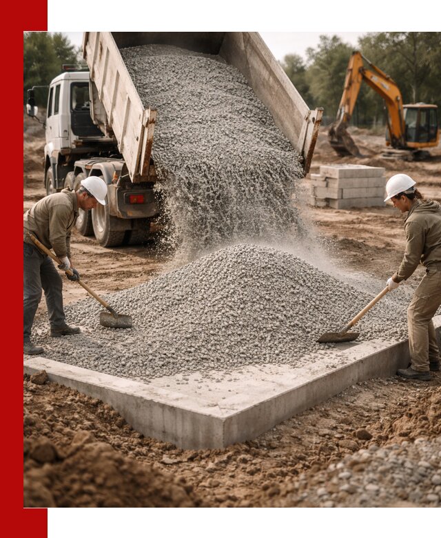 Доставка и продажа отсева для бетона в бору