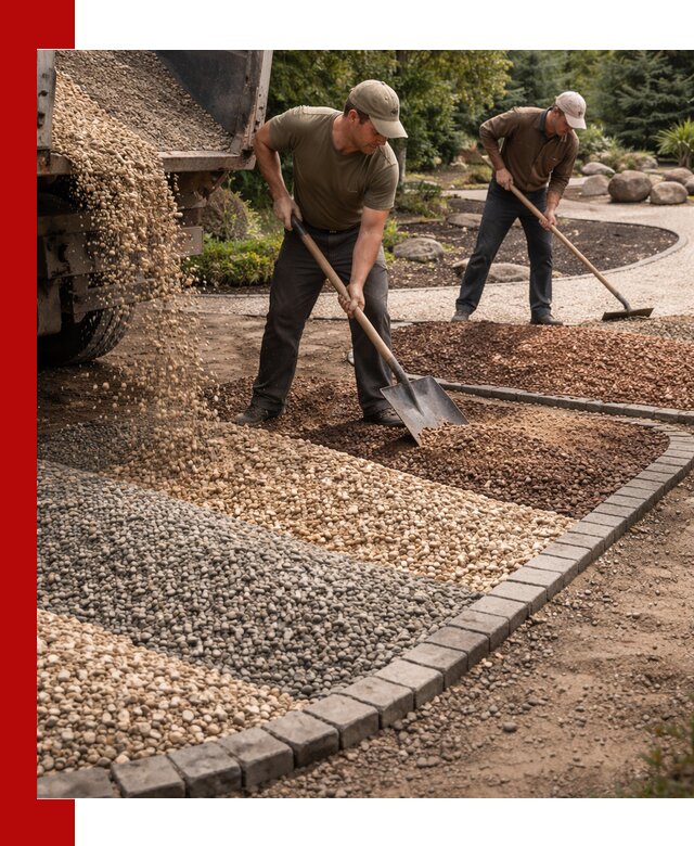 Декоративная крошка для ландшафта в бору — продажа и доставка