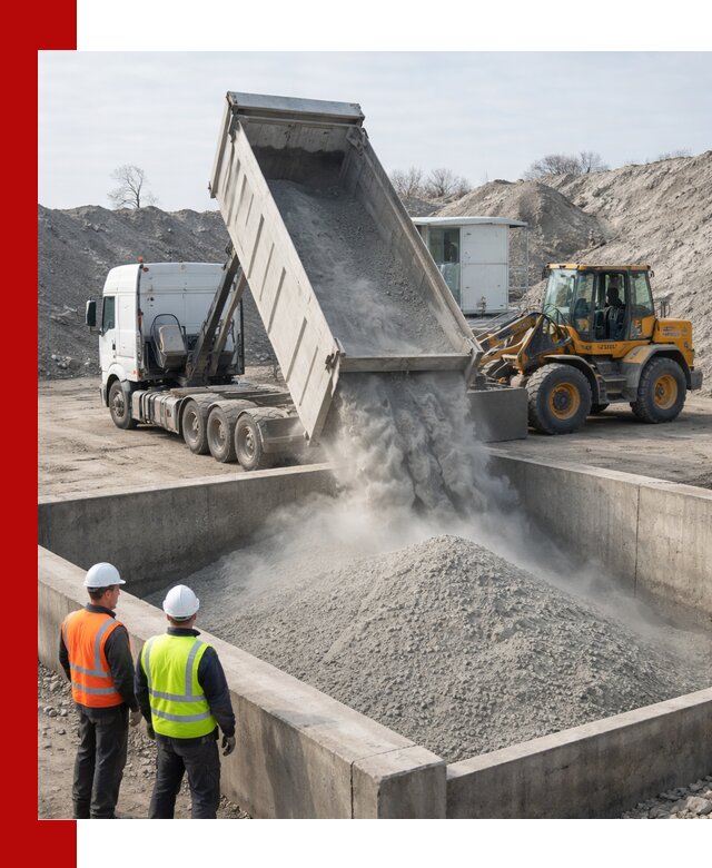 Доставка цемента навалом в бору крупными партиями