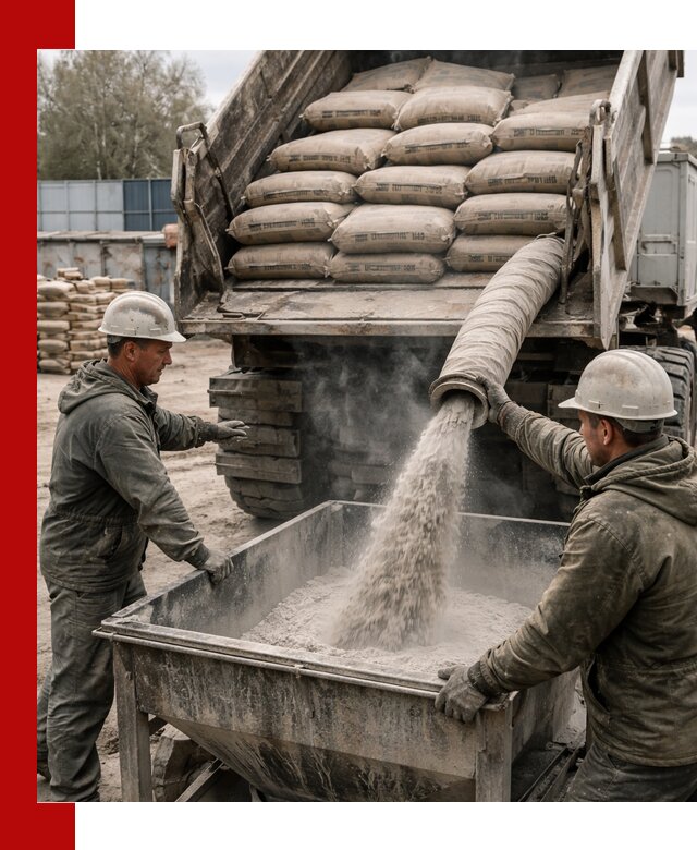 Доставка цемента М400 в бору оптом и в розницу