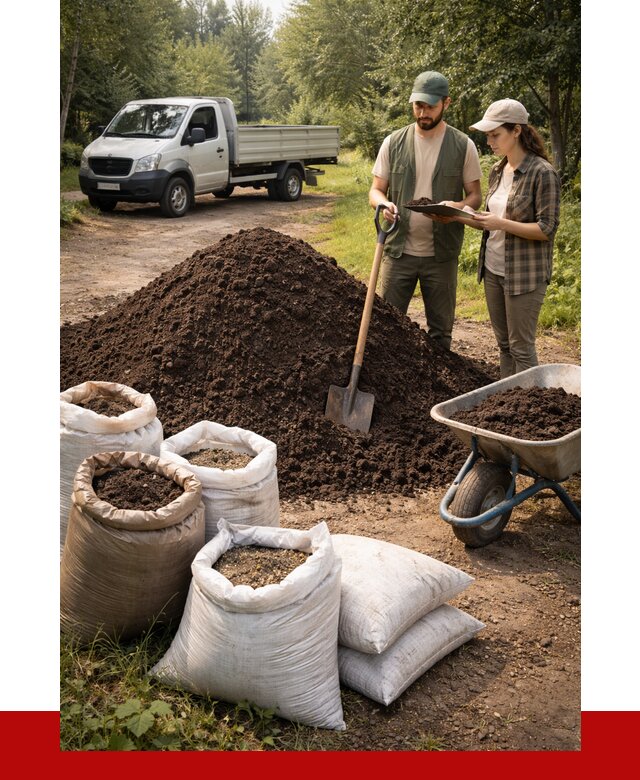 Купить грунт с доставкой в бору от 4676 р. за м3 | ПРОНЕРУДБор