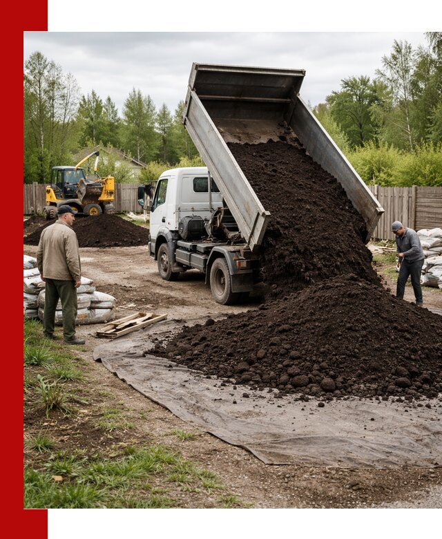 Доставка качественного почвогрунта в бору оптом и в розницу