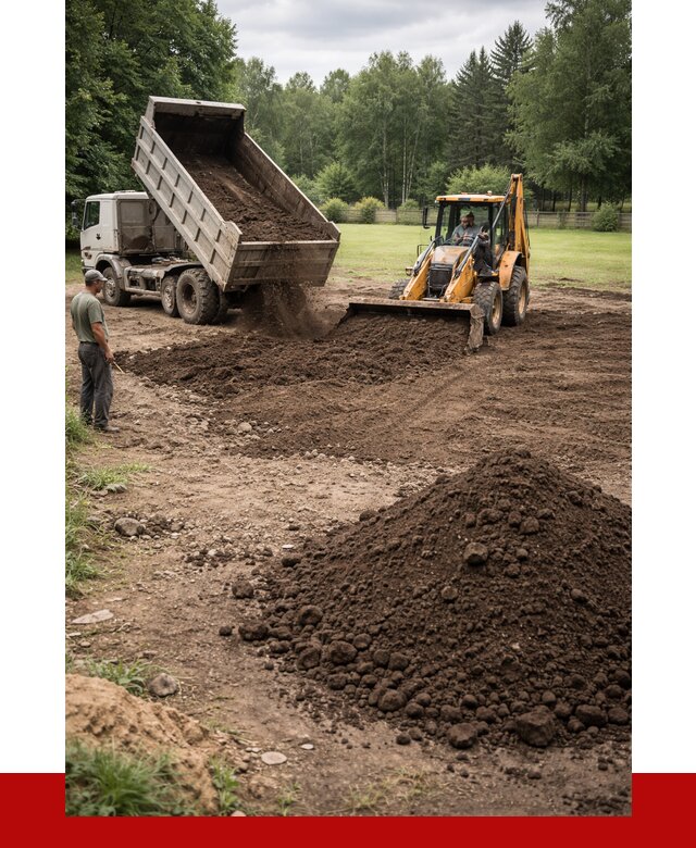 Грунт для выравнивания участка в бору от 1247 р. | ПРОНЕРУДБор