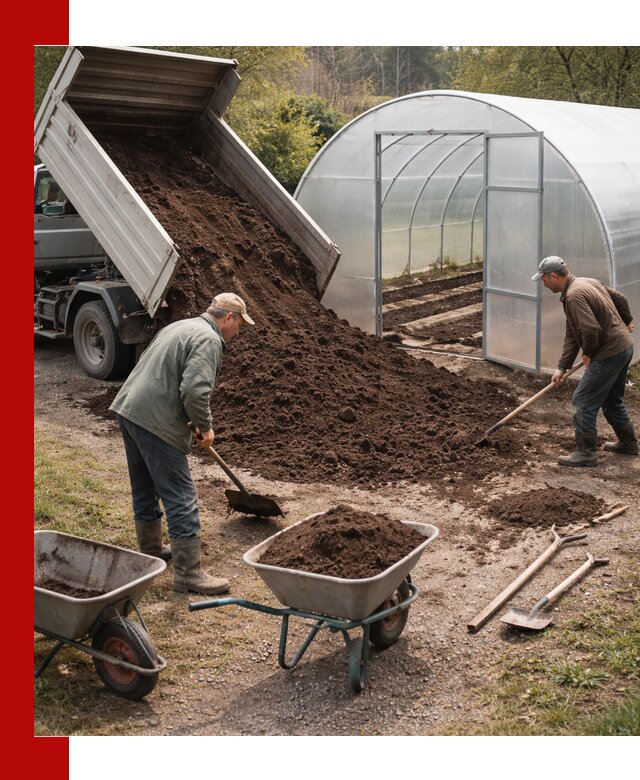Грунт для теплицы с доставкой в бору — плодородный субстрат под растения