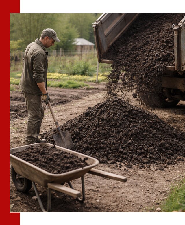 Доставка качественной земли для огорода в бору