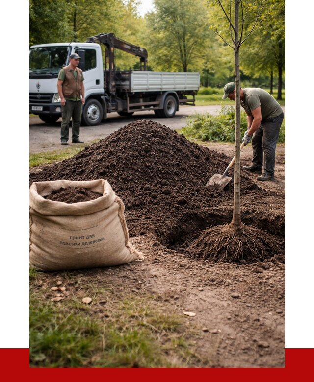 Грунт для посадки деревьев в бору от 1247 р. | ПРОНЕРУДБор