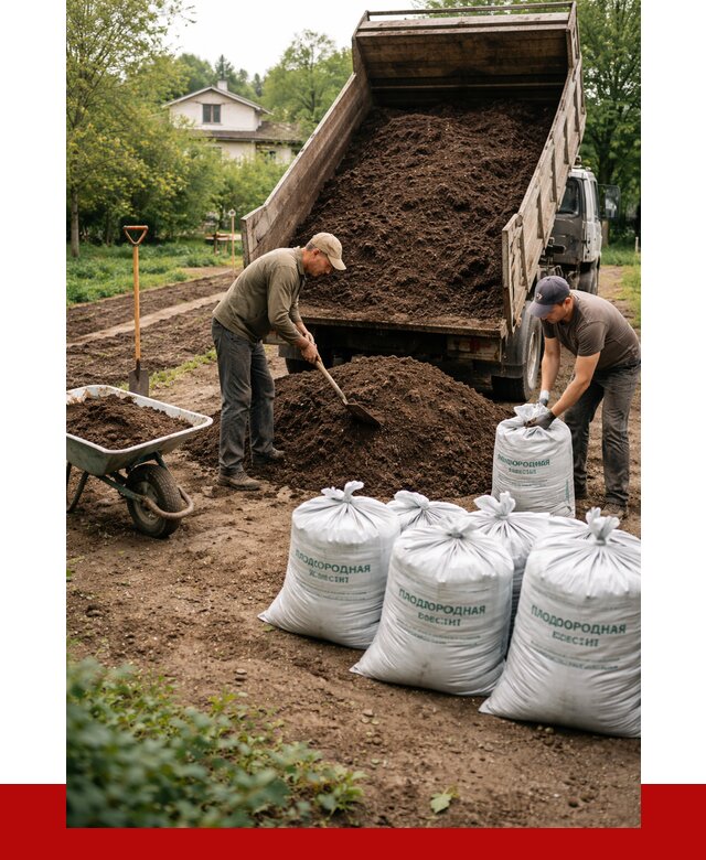 Плодородная смесь в бору от 4364 р./куб с доставкой | ПРОНЕРУДБор