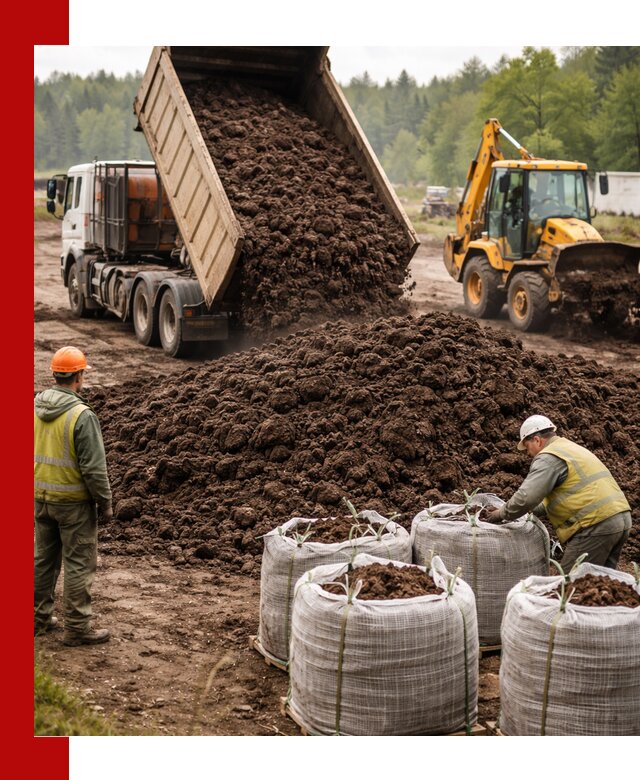 Доставка нейтрального торфа в бору оптом и в розницу