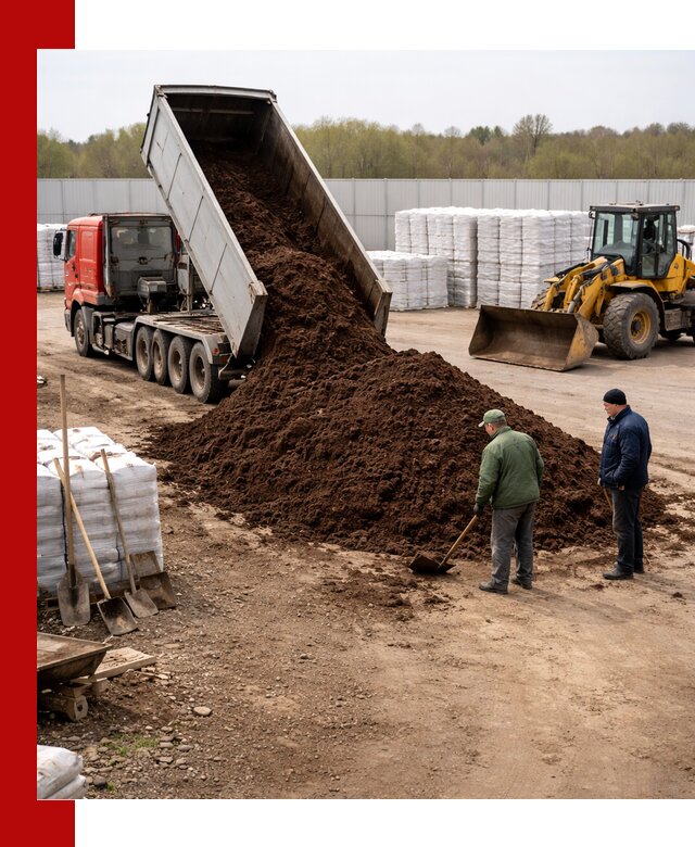 Доставка торфяных смесей оптом и в розницу в бору