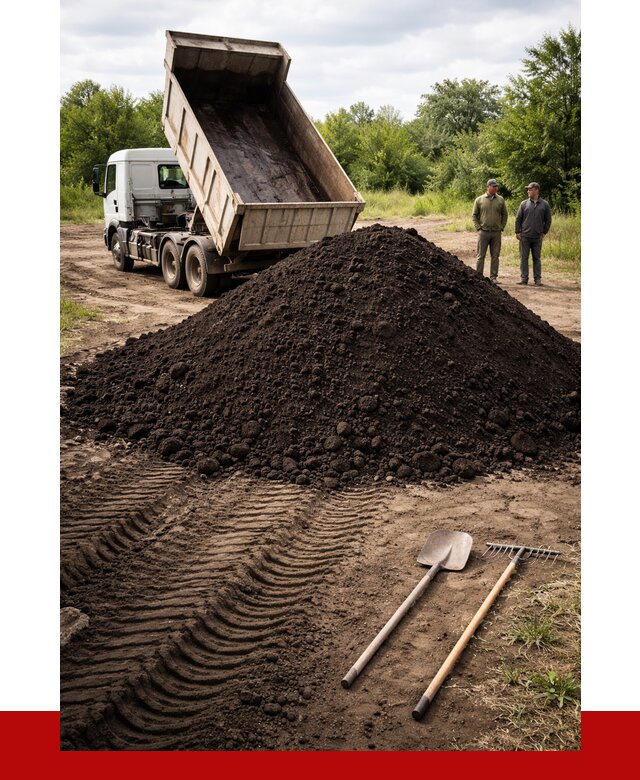 Купить чернозем навалом в бору от 1247 р. за куб | ПРОНЕРУДБор