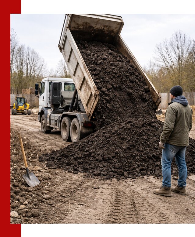 Доставка чернозема навалом в бору быстро и выгодно