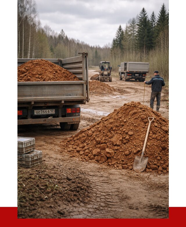 Глина и суглинки в бору от 4676 р. за куб | ПРОНЕРУДБор
