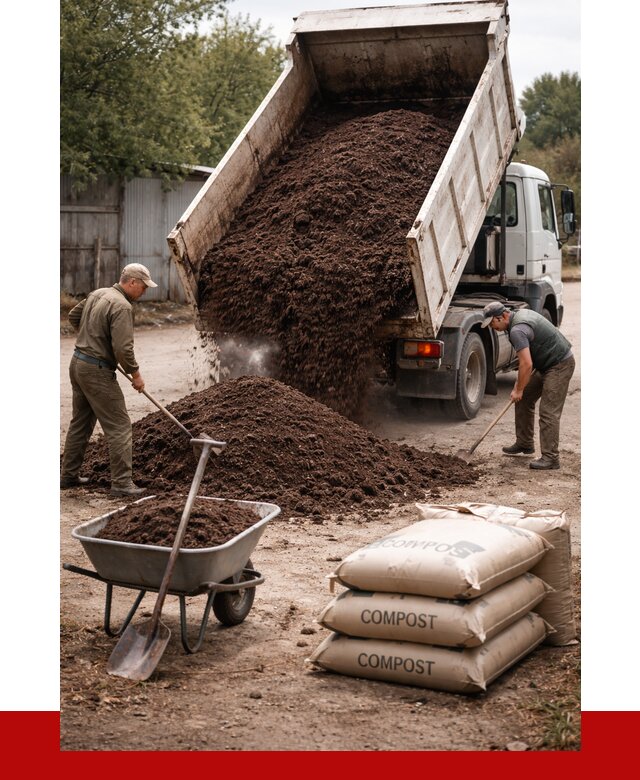 Купить компост в бору от 4364 р. за куб с доставкой | ПРОНЕРУДБор